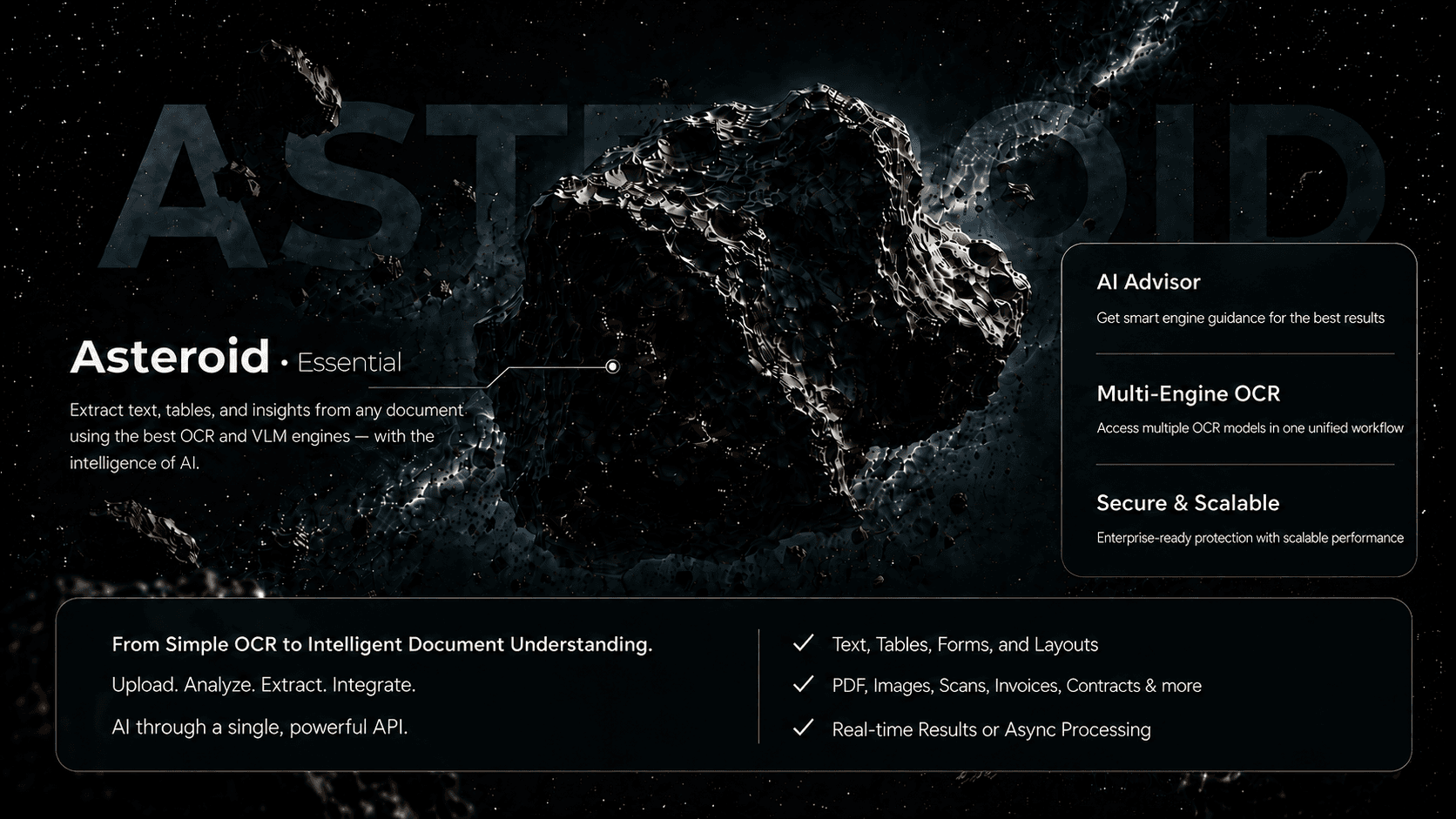 Planet OCR Asteroid Essential — forms, invoices, and everyday docs