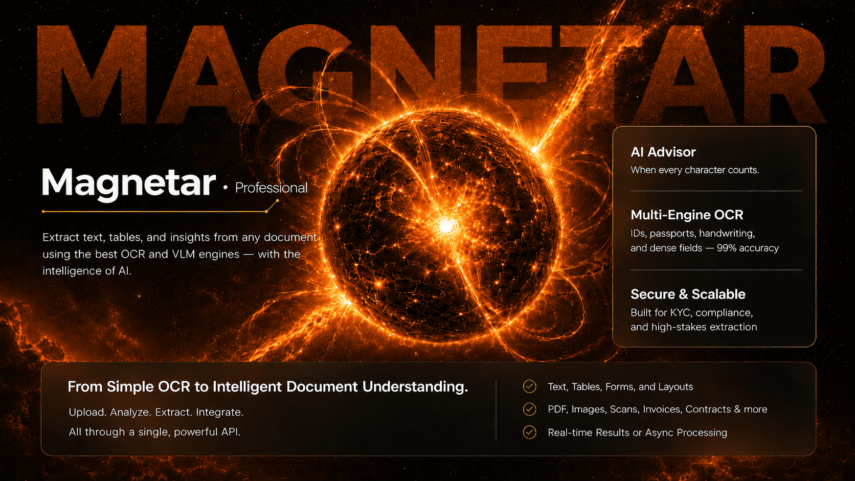 Planet OCR Magnetar Professional — IDs, KYC, and handwriting