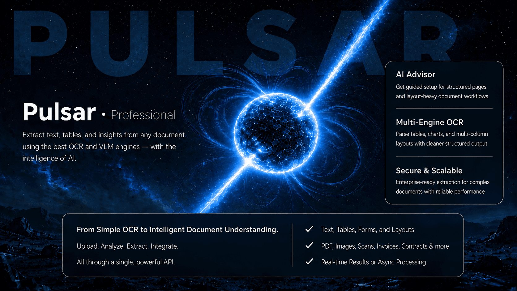 Planet OCR Pulsar Professional — tables and complex layouts